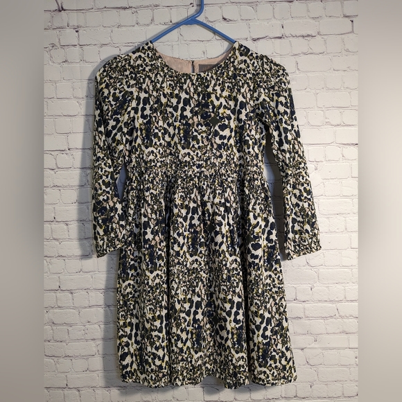 CREAMIE Gorgeous Dress! Girls' 8  Lined Animal Print Long-sleeved Party Dress - Picture 11 of 11